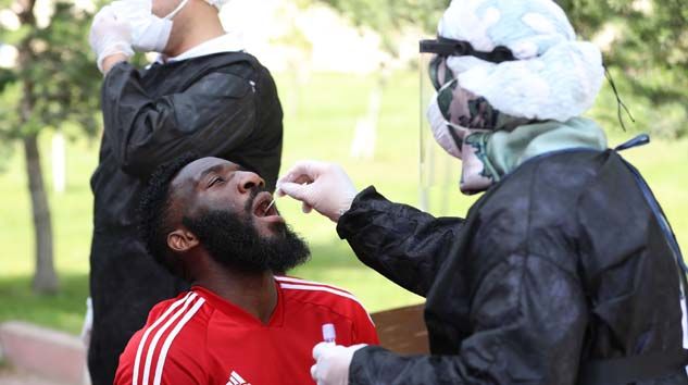 Sivasspor’a 6. kez korona virüs testi yapıldı