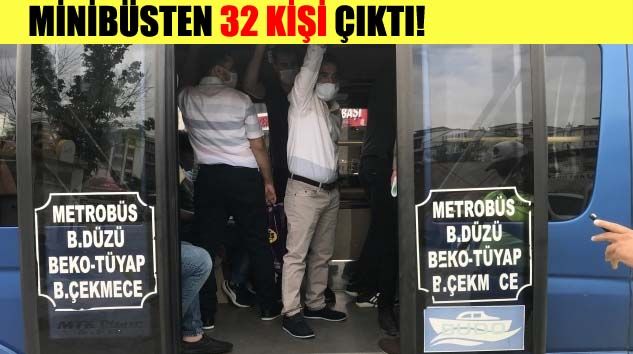 Esenyurt’ta sosyal mesafesiz yolculuk
