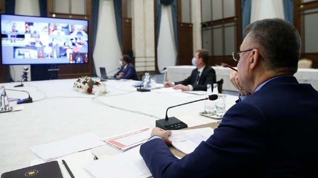 Cumhurbaşkanı Yardımcısı Oktay başkanlığında enerjiye ilişkin toplantı