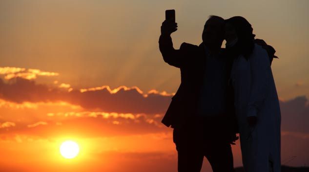 3200 rakımda gün batımı görenleri mest etti