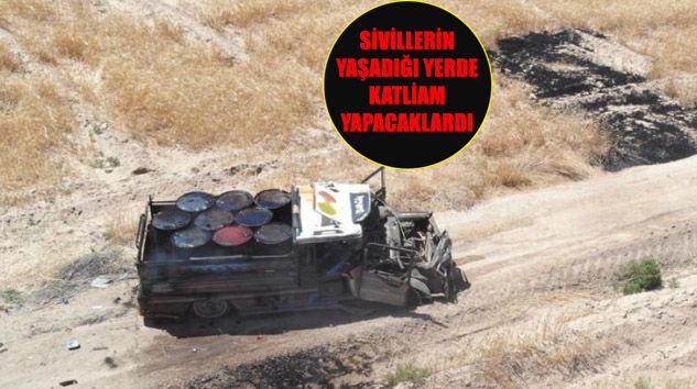 Barış Pınarı bölgesinde bombalı araç vurularak durduruldu