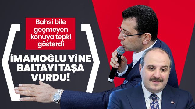 İmamoğlu baltayı taşa vurdu!