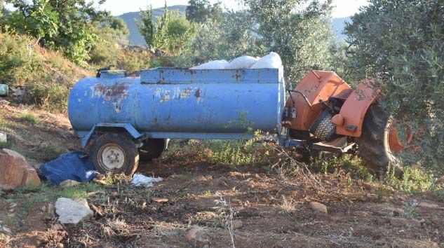 Tarlasına su taşıyan Yusuf Başkan traktör kazasında öldü