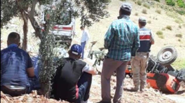 Traktör kaza yaptı Ökkeş Yıldız hayatını kaybetti