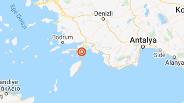 Marmaris’te 4.4 büyüklüğünde deprem