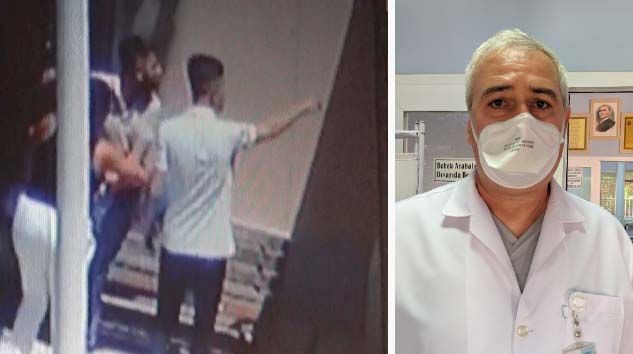 Maskesiz girdiler, uyaran doktoru darp ettiler