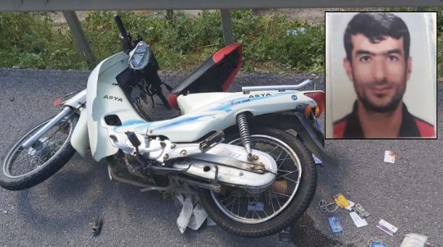 Motosiklet bariyerlere çarptı: Yılmaz Çiçek hayatını kaybetti