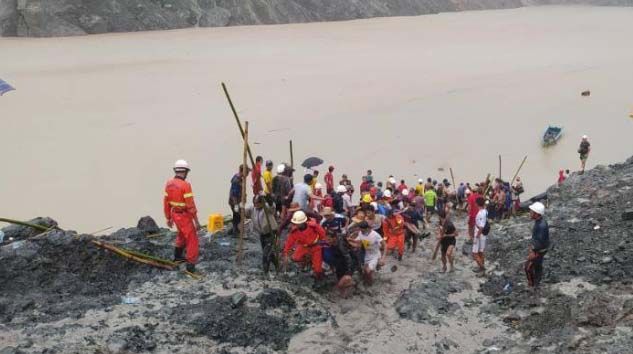 Myanmar’da meydana gelen heyelanda ölü sayısı 162’ye yükseldi