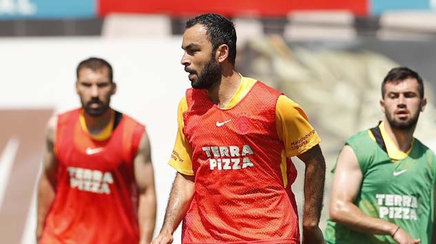 Galatasaray’da Marcao takımla çalıştı