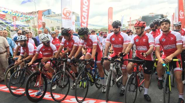 200 profesyonel bisikletli şehit Ömer Halisdemir için pedal çevirecek