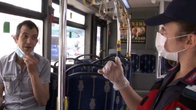 Maskeyi uygun şekilde takmayı reddedince ceza yedi