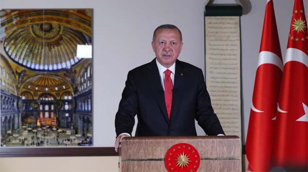 Erdoğan: Ayasofya Camii’nde ilk namaz 24 Temmuz’da