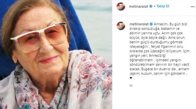 Metin Arolat annesini kaybetti