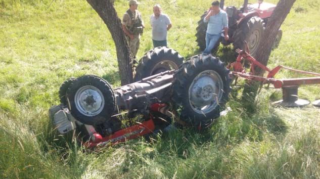 Erzincan’da devrilen traktördeki Kemal Sarak öldü