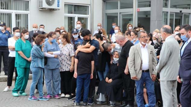 Trafik kazasında ölen polis memuru Kazım Yiğit için tören düzenlendi