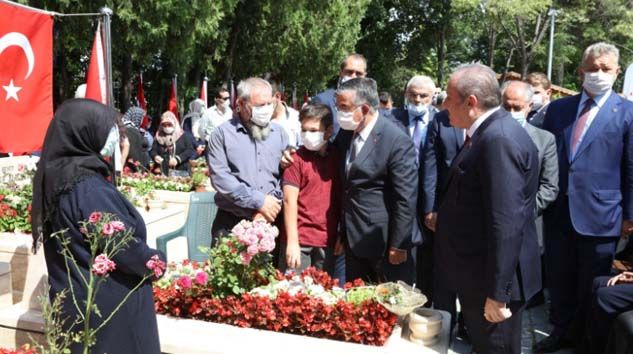 TBMM Başkanı Şentop, 15 Temmuz Demokrasi Şehitliği’ni ziyaret etti