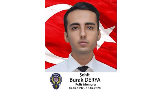 Van’da şehit düşen Polis Memuru Burak Derya’nın acı haberi Mersin’e ulaştı