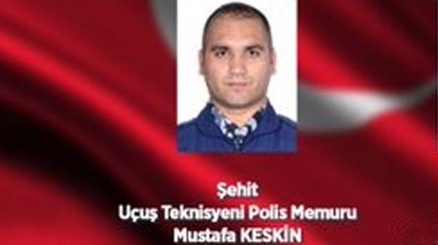 Van’da düşen uçakta Uçuş Teknisyeni Polis Memuru Mustafa Keskin şehit düştü