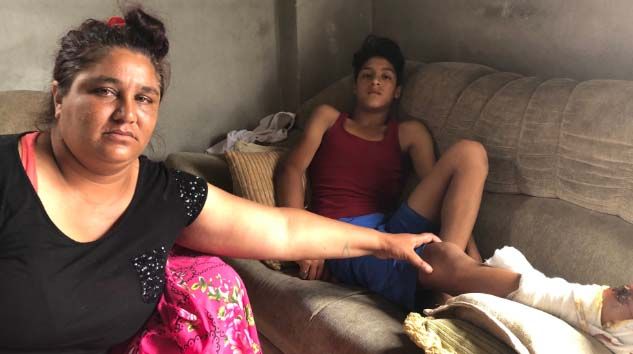 13 yaşındaki çocuğu Pitbull’dan 15 kişi zor kurtardı