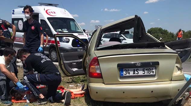 Kirklareli’de feci kaza: 2 ölü, 5 yaralı