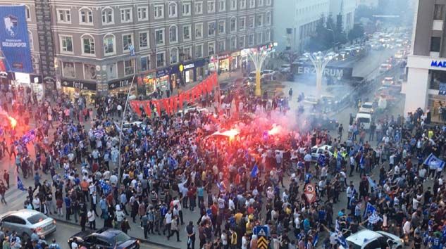 Erzurum’da Süper Lig sevinci