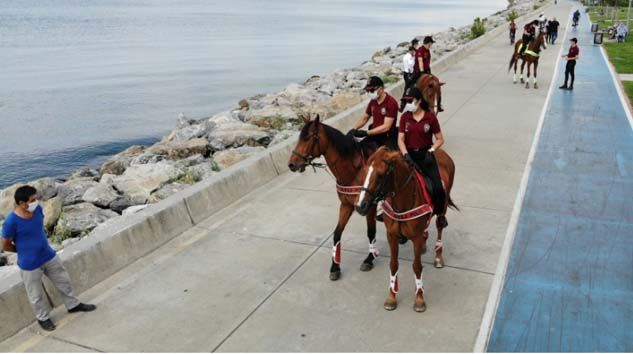 Bostancı Sahili atlı devriyeye emanet