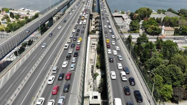 Haliç Köprüsü’nde trafik yoğunluğu