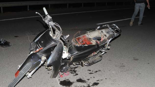 16 yaşındaki motosiklet sürücüsü kazada hayatını kaybetti