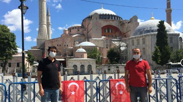 Ayasofya Camii’nde hazırlıklarda sona geliniyor