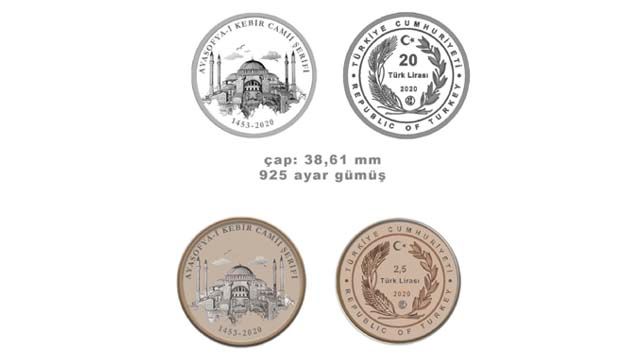 Darphaneden Ayasofya Hatıra Paraları