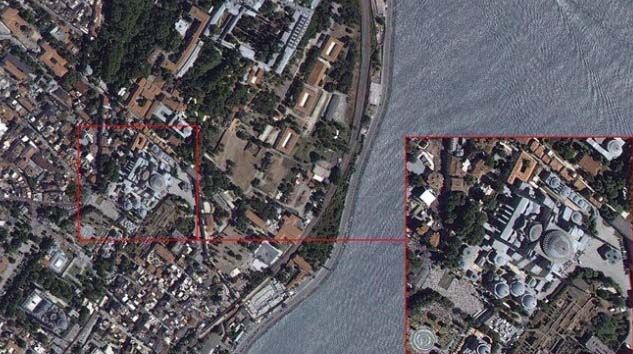 Ayasofya’da ilk Cuma, Göktürk-1 uydusundan böyle görüntülendi