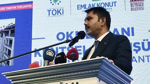 Bakan Kurum: Türkiye’de 1,5 milyon acil dönüştürülmesi gereken konut var