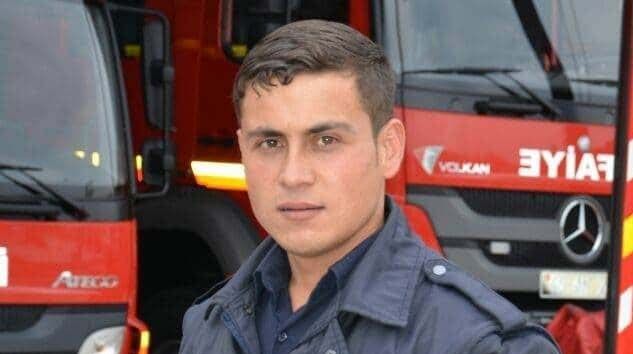 Serinlemek için girdiği gölette boğulan itfaiye eri son yolculuğuna uğurlandı