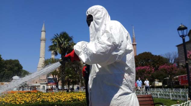 Ayasofya bayram namazına hazırlanıyor