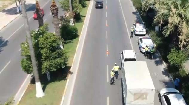 Drone havadan tespit etti, ekipler cezayı kesti