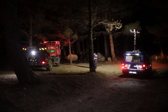 Kazdağlarında orman yangını