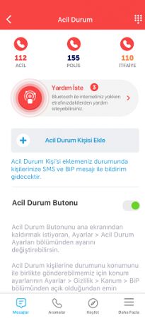 BiP Acil Durum Butonu’na kayıtlı kişi sayısı 2 milyonu aştı