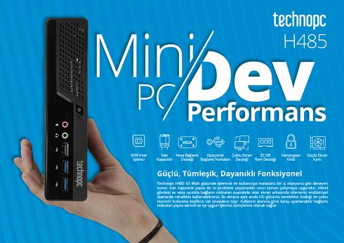 Yerli Üretici Technopc’den Küçük ama Çok Becerikli H485 Mini PC