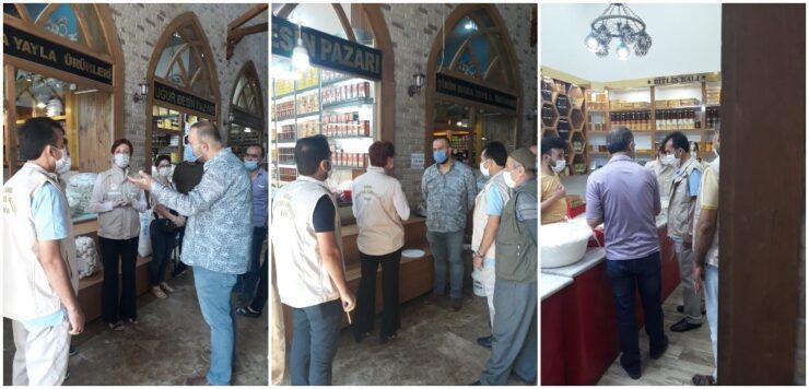 Peynirciler çarşısında gıda denetimi