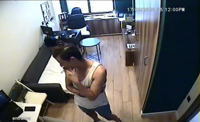 ‘Tedirgin hırsız’ kamerada