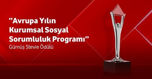 TÜRKİYE VODAFONE VAKFI “YARINI KODLAYANLAR” PROJESİ’NE “AVRUPA YILIN KURUMSAL SOSYAL SORUMLULUK” ÖDÜLÜ