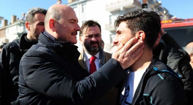 Bakan Soylu’dan Aydın çiftini enkazdan kurtaran Suriyeli gence teşekkür