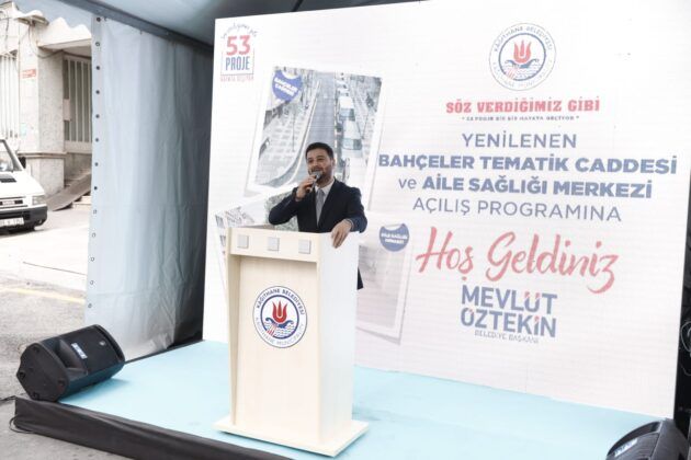 KAĞITHANE’NİN İLK TEMATİK CADDESİ AÇILDI