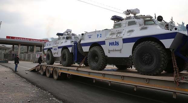 Suriye sınırına askeri sevkiyat