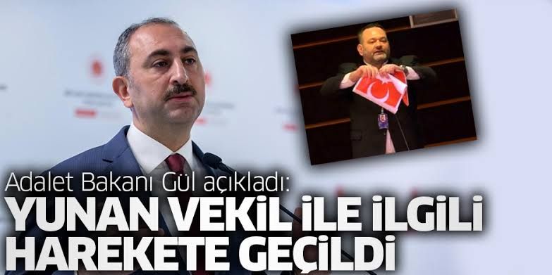 Adalet Bakanı Gül, Türk bayrağını yırtan vekile karşı harekete geçti