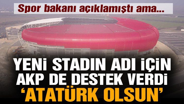 Yeni stadın adı ‘Hatay Atatürk Stadyumu’ olsun!