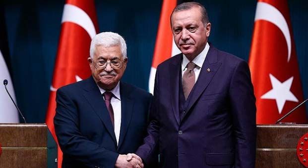 Erdoğan, Filistin Devlet Başkanı Abbas ile görüştü