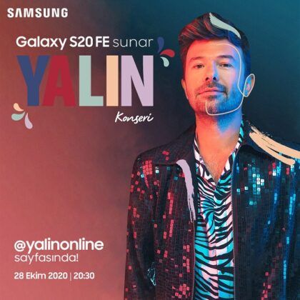Samsung’dan Galaxy S20 FE hayranları için rengârenk Yalın konseri!