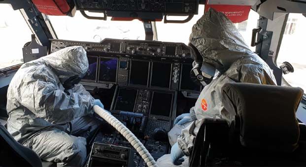 Çin’den gelen yolcu uçağını arıtma işlemleri tamamlandı