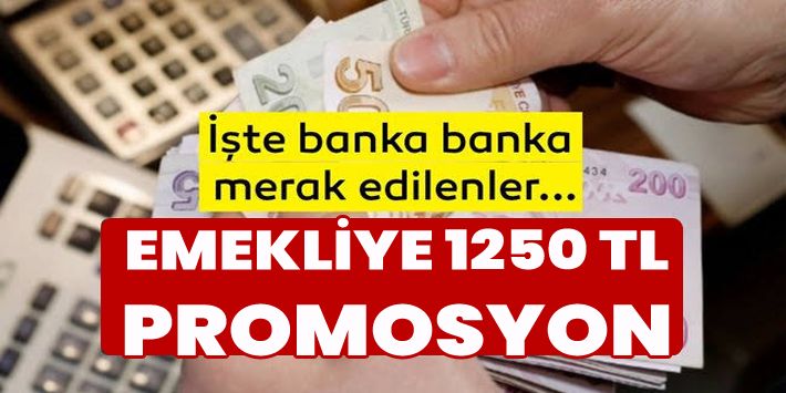 Emekliye 1250 tl promosyon